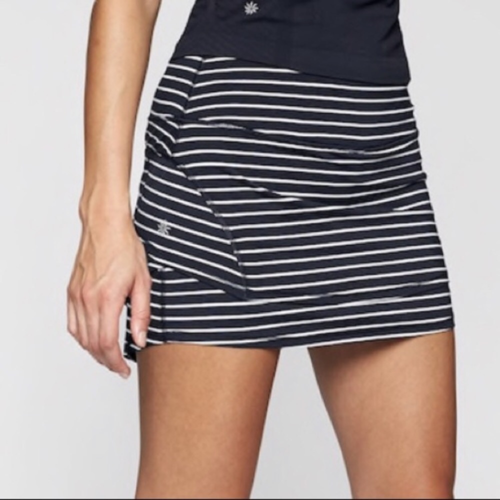 Athleta Stripe Stealth Tennis Skort Sz XS